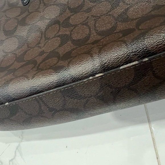 Coach Signature Small Christie Carryall F58291 Brown/Black - Picture 14 of 16